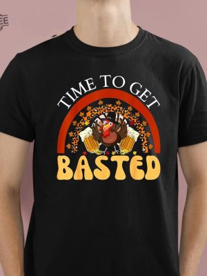 Time To Get Basted Funny Thanksgiving Shirt revetee 2