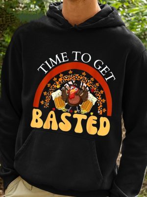 Time To Get Basted Funny Thanksgiving Shirt revetee 3