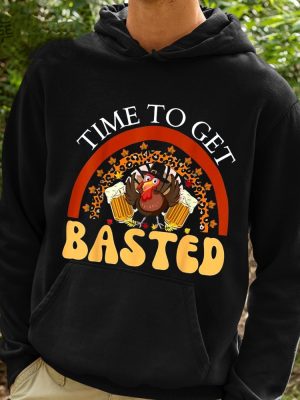 Time To Get Basted Funny Thanksgiving Shirt revetee 4