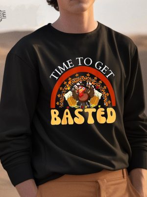 Time To Get Basted Funny Thanksgiving Shirt revetee 5