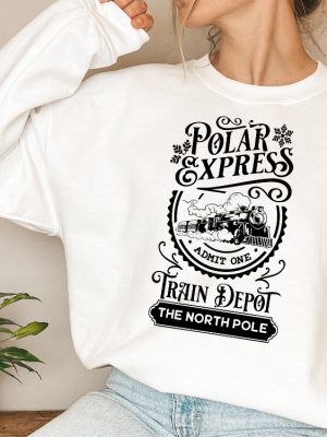 Polar Express Sweatshirt Polar Express Family Shirt Christmas Gift For Family Christmas Shirt Family Holiday Shirts Holiday Hoodie Unique revetee 4