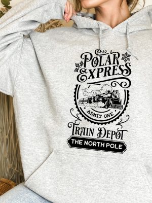 Polar Express Sweatshirt Polar Express Family Shirt Christmas Gift For Family Christmas Shirt Family Holiday Shirts Holiday Hoodie Unique revetee 5