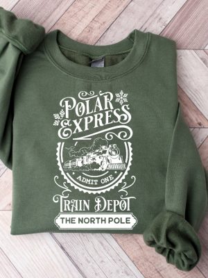 Polar Express Sweatshirt Polar Express Family Shirt Christmas Gift For Family Christmas Shirt Family Holiday Shirts Holiday Hoodie Unique revetee 6