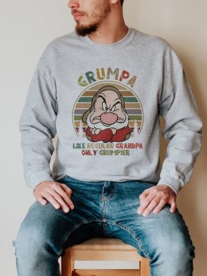 Grumpa Like A Regular Grandpa Shirt Only Grumpier Retro Grumpy Grandpa Shirt Disney Grandpa Tee Grandfather Shirt Grumpy Dwarf Tee Unique revetee 3