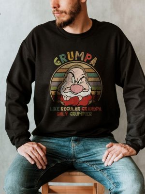 Grumpa Like A Regular Grandpa Shirt Only Grumpier Retro Grumpy Grandpa Shirt Disney Grandpa Tee Grandfather Shirt Grumpy Dwarf Tee Unique revetee 5