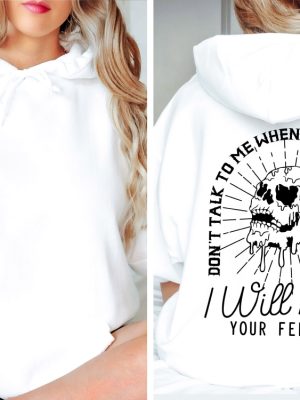 Dont Talk To Me When Im Overstimulated Skeleton Halloween Sweatshirt Sarcastic Sweatshirt Funny Sweatshirt Saying Shirt Gift For Her Unique revetee 3