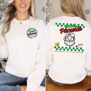 Santas Pizza Shirt Christmas Pizza Shirt Santa Sweatshirt Retro Santa Shirt Retro Christmas Shirt Pizza Lover Gift Christmas Pizza Unique revetee 4