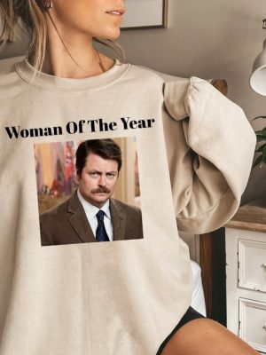 Woman Of The Year Shirt Ron Swanson Shirt Parks And Rec Shirt Christmas Gifts Christmas Present Funny Quote Shirt Unique revetee 4