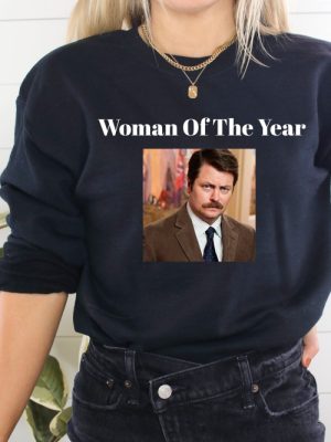 Woman Of The Year Shirt Ron Swanson Shirt Parks And Rec Shirt Christmas Gifts Christmas Present Funny Quote Shirt Unique revetee 5