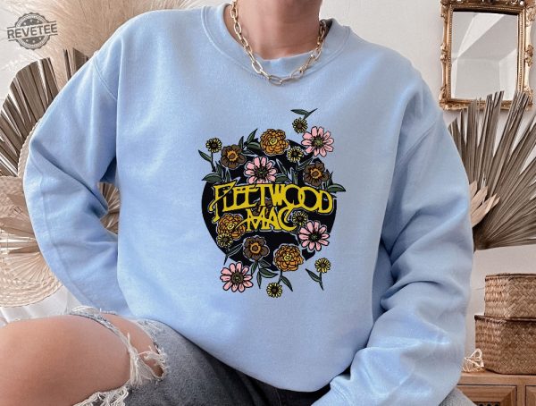 Vintage Fleetwood Mac Sweatshirt Fit Fleetwood Sweatshirt Vintage Sweater Fleetwood Mac Sweater Fleetwood Mac Shirt Flower Sweatshirt Unique revetee 1