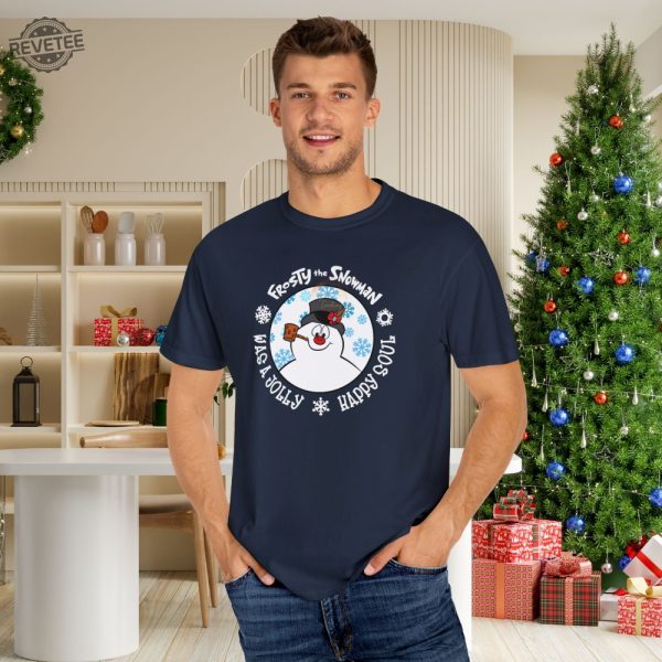 Retro Snowman Holiday Shirt Frosty The Snowman Christmas Sweatshirt Snowman Winter Crewneck Snowman Holiday T Shirt Unique revetee 1