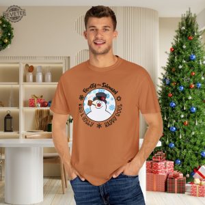 Retro Snowman Holiday Shirt Frosty The Snowman Christmas Sweatshirt Snowman Winter Crewneck Snowman Holiday T Shirt Unique revetee 4