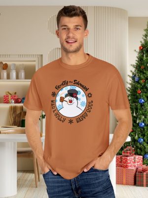 Retro Snowman Holiday Shirt Frosty The Snowman Christmas Sweatshirt Snowman Winter Crewneck Snowman Holiday T Shirt Unique revetee 4