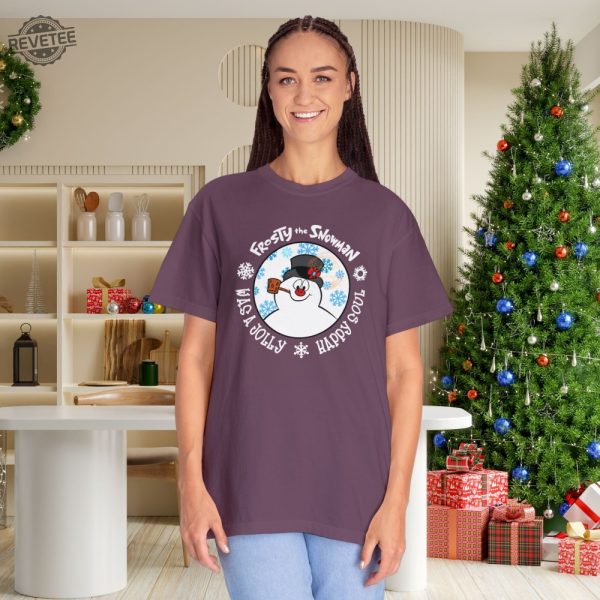 Retro Snowman Holiday Shirt Frosty The Snowman Christmas Sweatshirt Snowman Winter Crewneck Snowman Holiday T Shirt Unique revetee 6