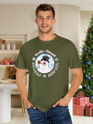 Retro Snowman Holiday Shirt Frosty The Snowman Christmas Sweatshirt Snowman Winter Crewneck Snowman Holiday T Shirt Unique revetee 7