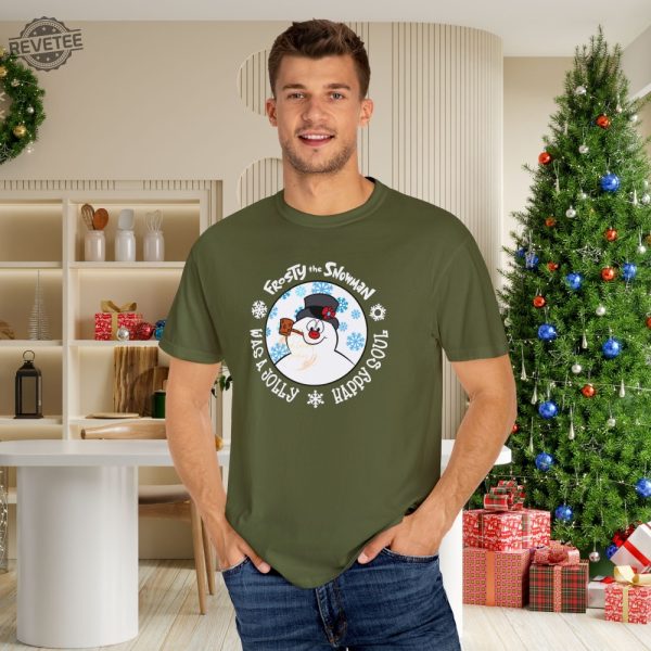 Retro Snowman Holiday Shirt Frosty The Snowman Christmas Sweatshirt Snowman Winter Crewneck Snowman Holiday T Shirt Unique revetee 7