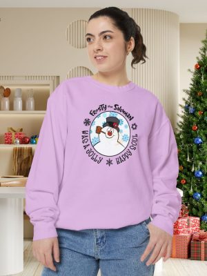 Retro Snowman Holiday Shirt Frosty The Snowman Christmas Sweatshirt Snowman Winter Crewneck Snowman Holiday T Shirt Unique revetee 8