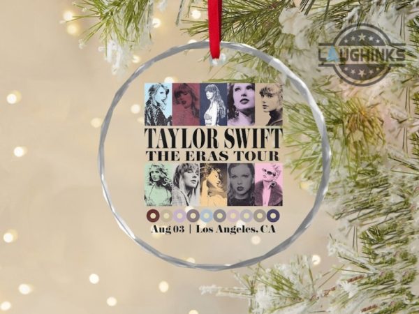 eras tour christmas ornaments custom taylor swift glass ornament taylors version album covers xmas tree decorations swifties gift for fan laughinks 1