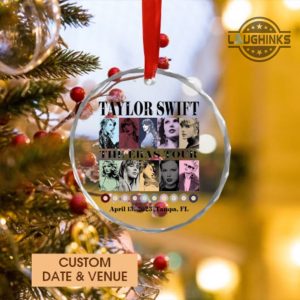 eras tour christmas ornaments custom taylor swift glass ornament taylors version album covers xmas tree decorations swifties gift for fan laughinks 2