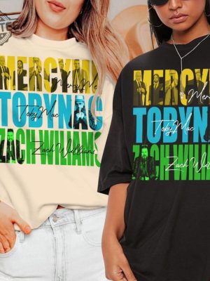 Tobymac Mercyme And Zach Williams 2023 Tour Shirt Tobymac Mercyme And Zach Williams Merch Tee Alum Lyrics Tour Concert Unique revetee 3 1