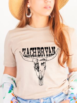 Zach Bryan Bullhead Shirt Zach Bryan Country Music Western Shirt Bryan Cowboy American Heartbreak Tour Tee Gift For Cowgirl Concert Te Unique revetee 6