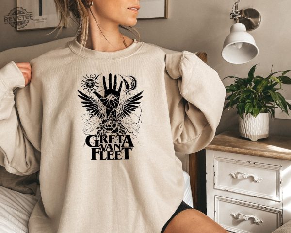 Greta Van Fleet Shirt Retro Musical Shirt Greta Van Fleet Rock Band Shirt Boho Vintage Musician Shirt Retro Greta Van Fleet T Shirt Tee Unique revetee 3 1