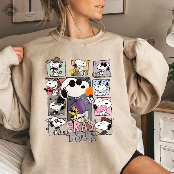 The Snoopy Taylor Swift Era Tour Sweatshirt Taylors Version Hoodie 1989 Crewneck Swiftie Merch Shirt Snoopy Sweatshirt Gift For Fan Unique revetee 1