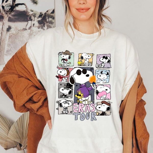 The Snoopy Taylor Swift Era Tour Sweatshirt Taylors Version Hoodie 1989 Crewneck Swiftie Merch Shirt Snoopy Sweatshirt Gift For Fan Unique revetee 3