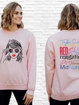 Swiftie Sweatshirt Taylor The Eras Tour Sweatshirt New Eras Tour Concert Sweatshirt Swiftie Fans Sweater Ts Lover Front Back Sweatshirt Unique revetee 3