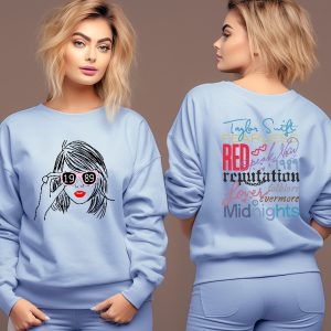 Swiftie Sweatshirt Taylor The Eras Tour Sweatshirt New Eras Tour Concert Sweatshirt Swiftie Fans Sweater Ts Lover Front Back Sweatshirt Unique revetee 4