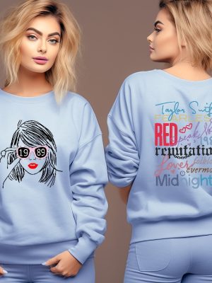 Swiftie Sweatshirt Taylor The Eras Tour Sweatshirt New Eras Tour Concert Sweatshirt Swiftie Fans Sweater Ts Lover Front Back Sweatshirt Unique revetee 4