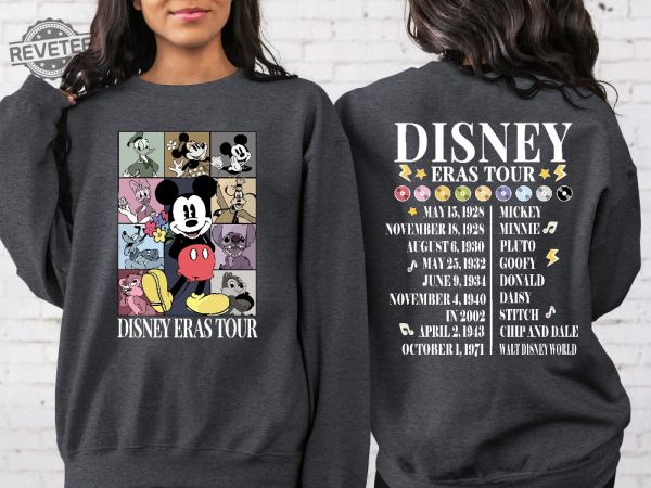 Vintage Disneyland Eras Tour Shirt Mickey And Friends Shirt Retro Walt Disneyworld Disney Eras Tour Mickey Eras Tour Shirt Disney Trip Unique revetee 3