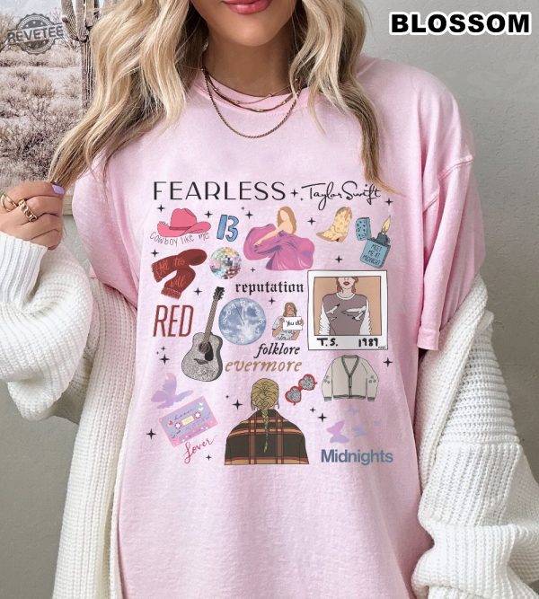 Retro Taylor 90S Style Shirt Eras Tour Shirt Fearless Reputaion Folkmore Red Lover Gift For Fan Ts Swiftie Concert Outfit Ideas For Swiftie Unique revetee 1