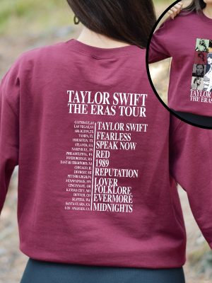 Two Sided The Eras Tour Concert Sweatshirt Eras Tour Movie Sweatshirt Concert Sweatshirt Taylor Fan Gift Gift For Her Girlfriend Gift Unique revetee 6