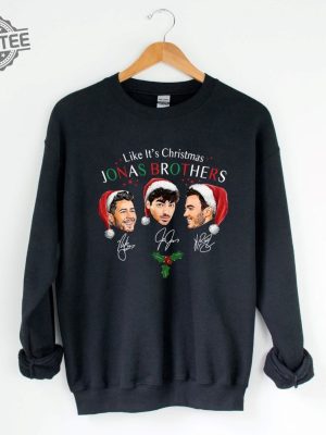 Jonas Brothers Christmas Sweatshirt Jonas Brothers Shirt Jonas Five Albums One Night Tour Shirt Jonas Brothers 2023 Tour Shirt Unique revetee 3