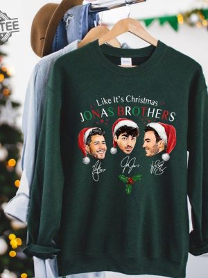 Jonas Brothers Christmas Sweatshirt Jonas Brothers Shirt Jonas Five Albums One Night Tour Shirt Jonas Brothers 2023 Tour Shirt Unique revetee 4