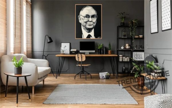 Rip Charlie Munger Poster Charlie Munger Abstract Painting Poster trendingnowe.com 2