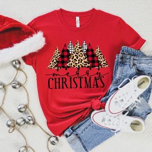 Buffalo Plaid Christmas T Shirt Merry Christmas Shirt Christmas T Shirt Christmas Family Shirt Christmas Gift Holiday Gift Matching Shirt Unique revetee 3