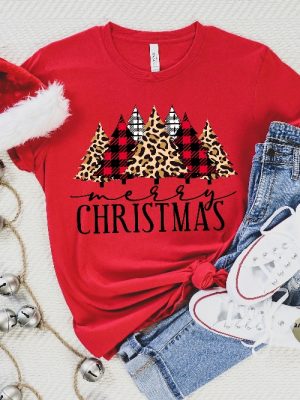 Buffalo Plaid Christmas T Shirt Merry Christmas Shirt Christmas T Shirt Christmas Family Shirt Christmas Gift Holiday Gift Matching Shirt Unique revetee 3