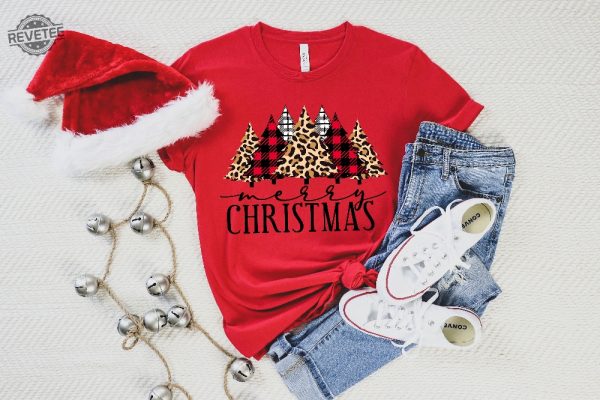 Buffalo Plaid Christmas T Shirt Merry Christmas Shirt Christmas T Shirt Christmas Family Shirt Christmas Gift Holiday Gift Matching Shirt Unique revetee 3