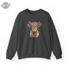 Highland Cow Christmas Sweatshirt Cow Christmas Sweater Western Cow Sweatshirt Highland Cow Gift For Her Cow Christmas Gift Unique revetee 6 1