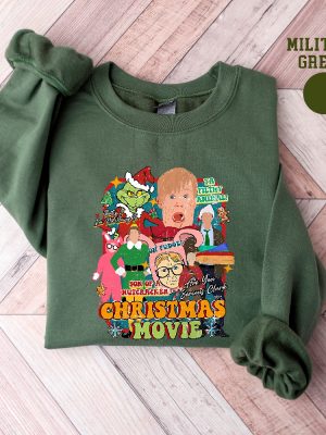 Christmas Movie Sweatshirt Christmas Movies Characters Hoodie Christmas Song Sweatshirt Vintage Movie Sweatshirt Unique revetee 2 1