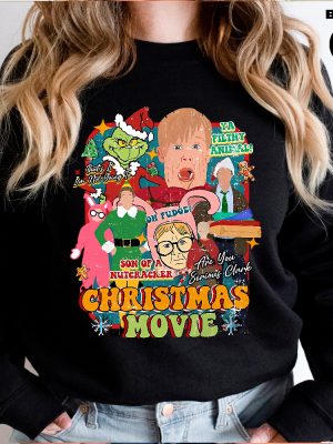 Christmas Movie Sweatshirt Christmas Movies Characters Hoodie Christmas Song Sweatshirt Vintage Movie Sweatshirt Unique revetee 3 1