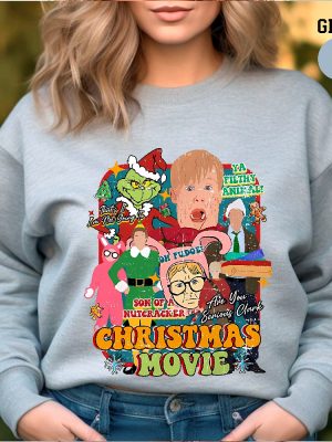 Christmas Movie Sweatshirt Christmas Movies Characters Hoodie Christmas Song Sweatshirt Vintage Movie Sweatshirt Unique revetee 5 1