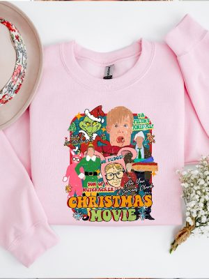 Christmas Movie Sweatshirt Christmas Movies Characters Hoodie Christmas Song Sweatshirt Vintage Movie Sweatshirt Unique revetee 6 1