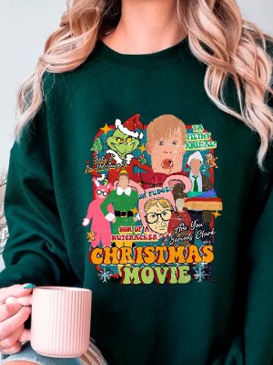 Christmas Movie Sweatshirt Christmas Movies Characters Hoodie Christmas Song Sweatshirt Vintage Movie Sweatshirt Unique revetee 7