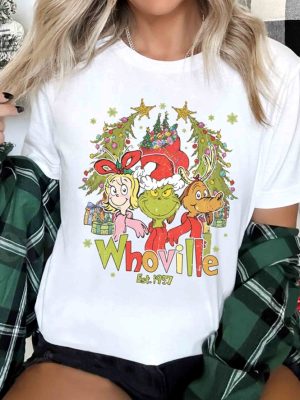 Retro Whoville Est 1957 Shirt Whoville Sweatshirt Grinch Christmas Sweatshirt Grinchmas Shirt Christmas Sweater Christmas Gift Unique revetee 4