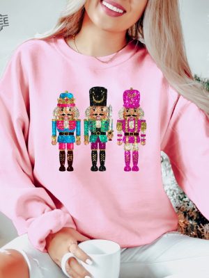 Nutcracker Sweatshirt Christmas Sweatshirt Cute Holiday Gift Faux Sequin Sweater Womens Christmas Hoodie Christmas Gift Unique revetee 3