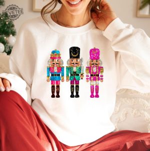 Nutcracker Sweatshirt Christmas Sweatshirt Cute Holiday Gift Faux Sequin Sweater Womens Christmas Hoodie Christmas Gift Unique revetee 4