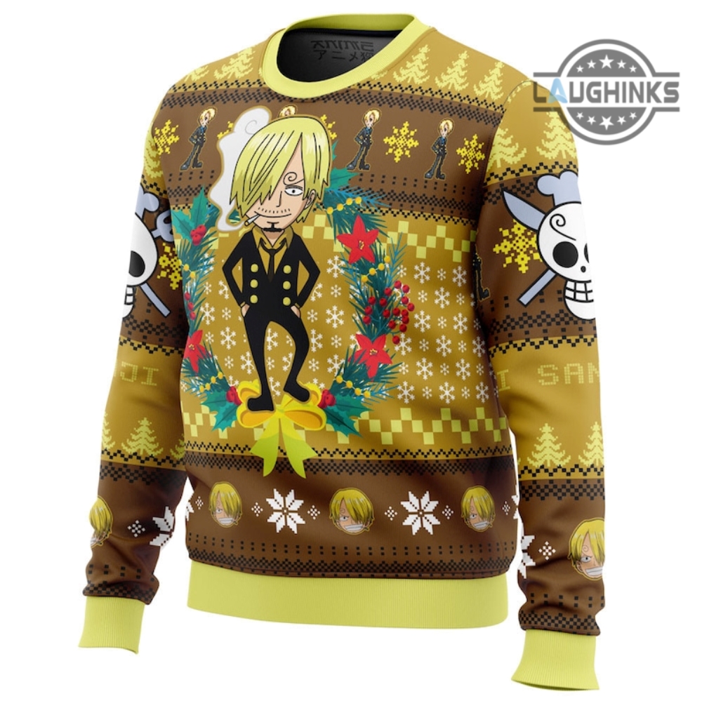 Christmas Sanji One Piece Xmas Men And Women Christmas Gift 3D Ugly  Christmas Sweater - Banantees